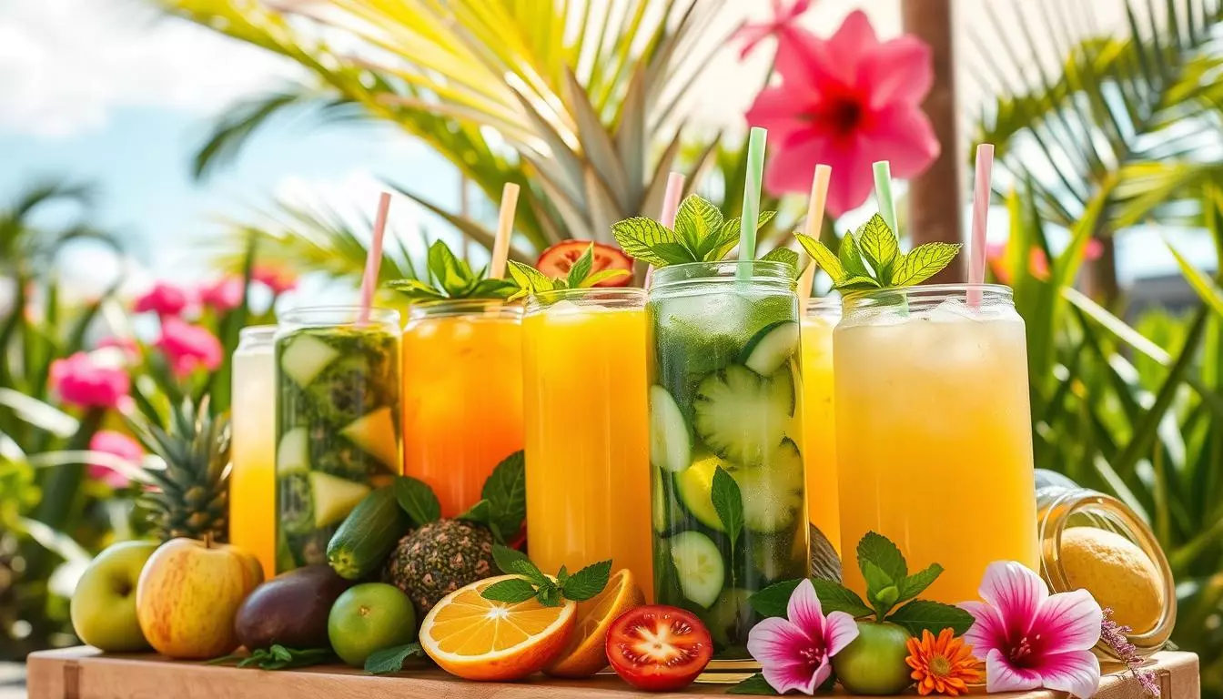 Suco detox de verão