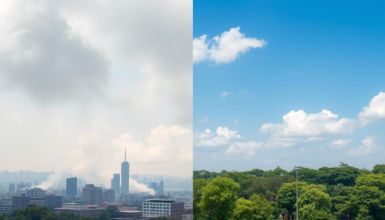 Efectos de la contaminación del aire en la salud respiratoria Efeitos da poluição do ar na saúde respiratória