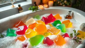 Jeleu de baie aromatic Gelatina de banho aromática