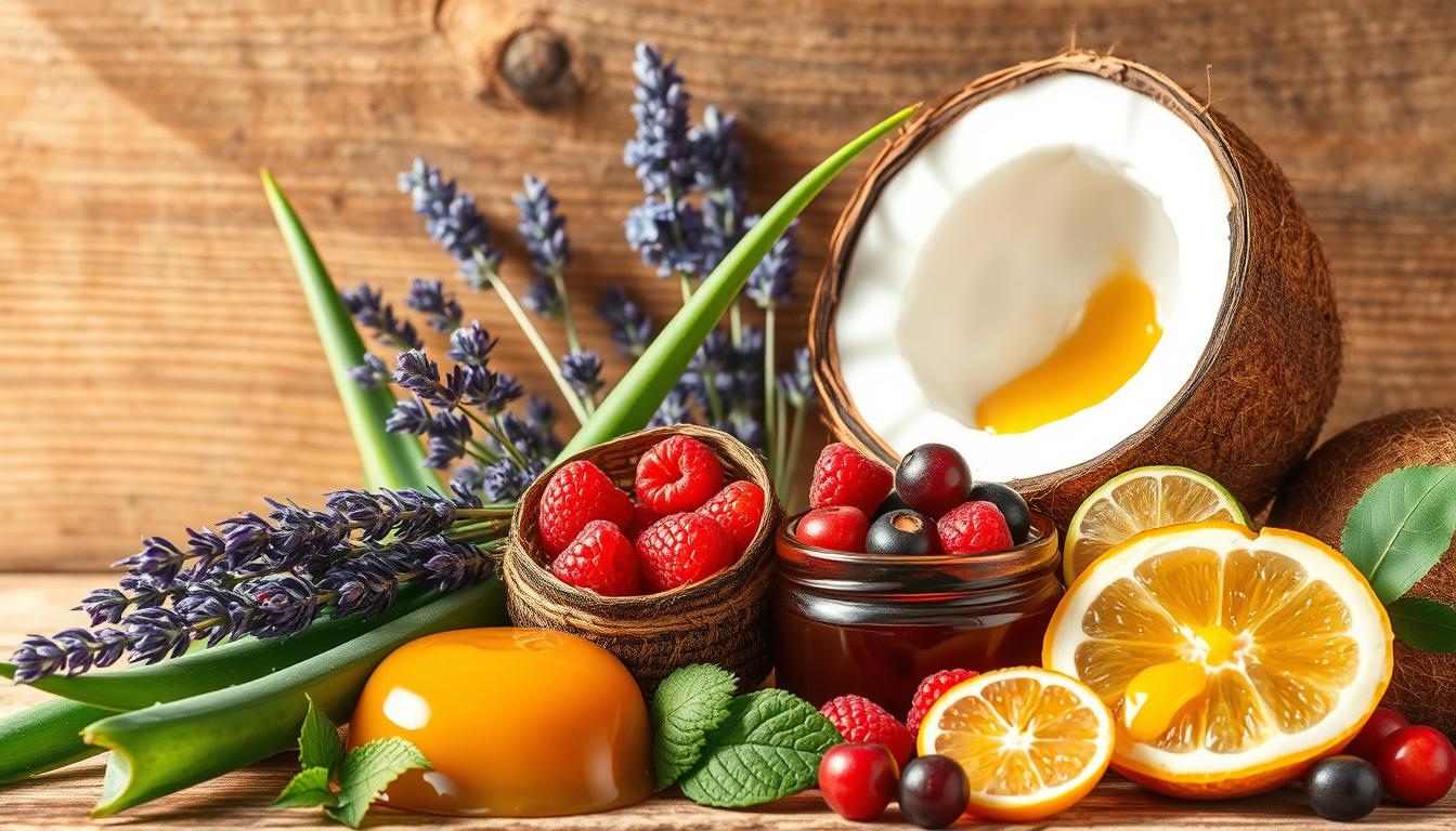 Ingredientes naturais em cosméticos orgânicos Ingredientes naturais em cosméticos orgânicos