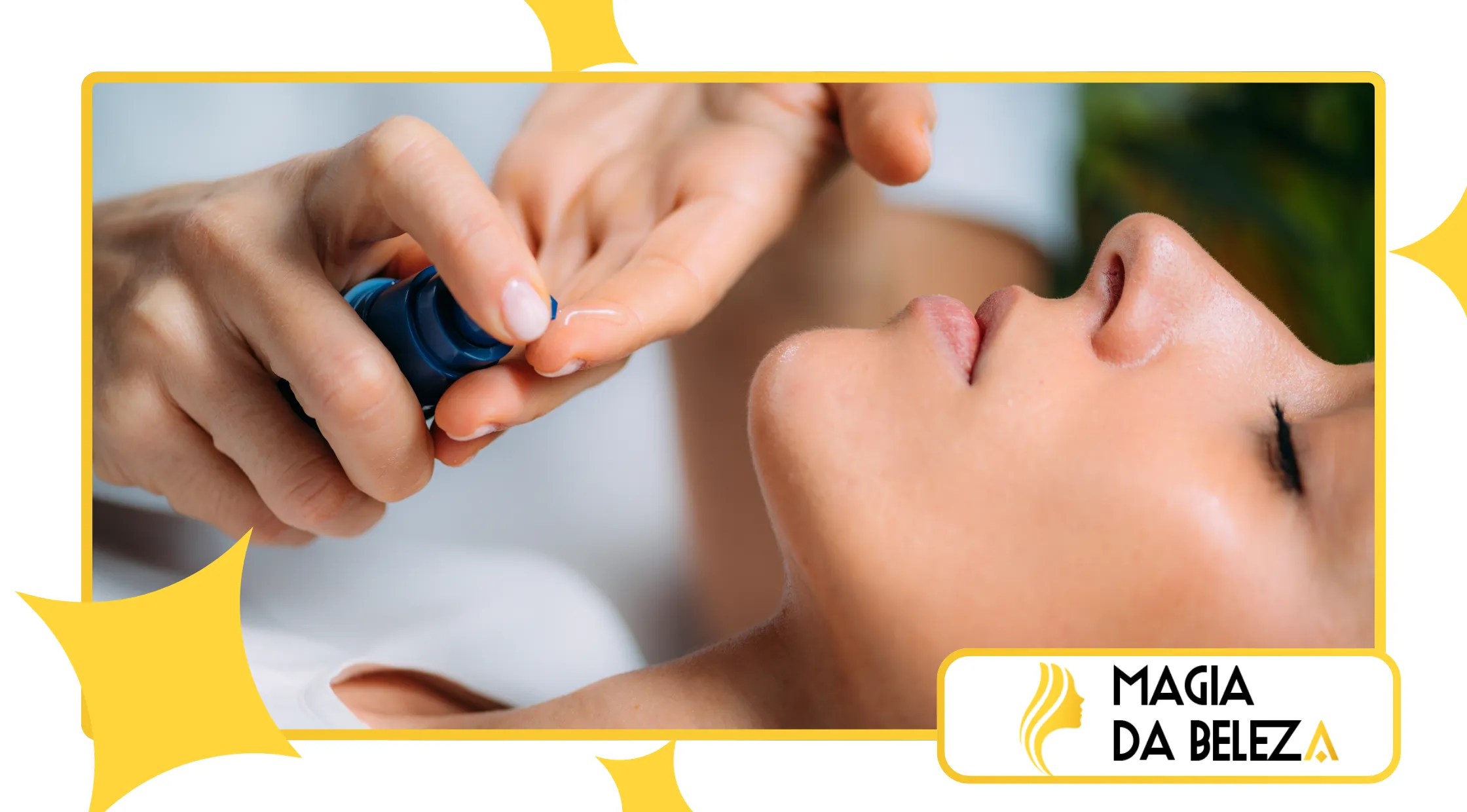 Cuidados com a pele usando retinol