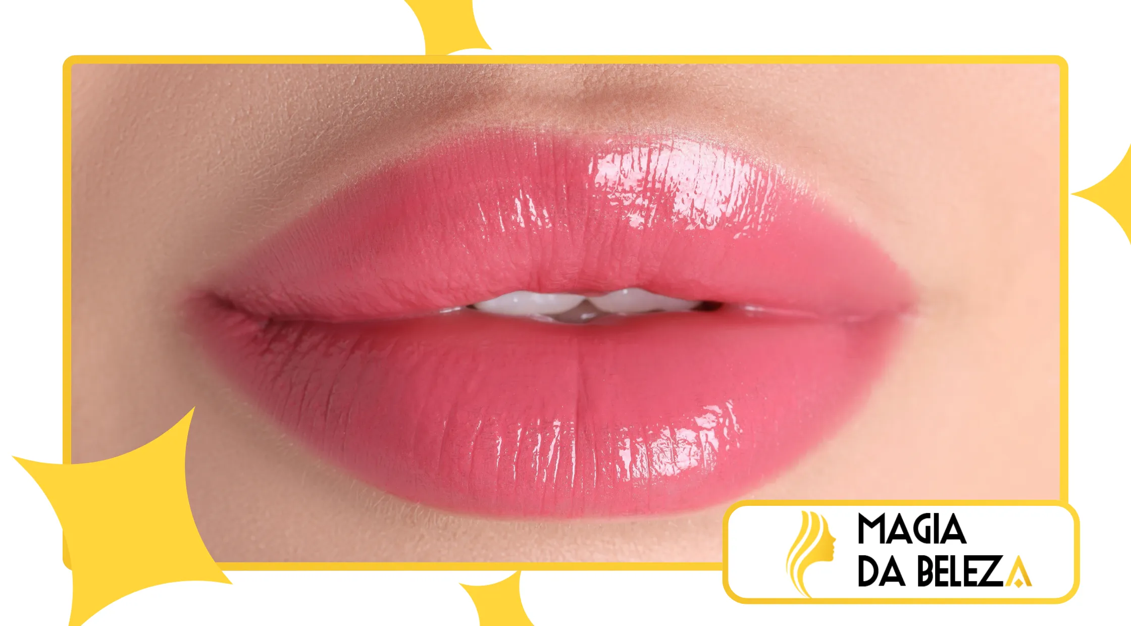 Maquiagem com tinta labial difusa