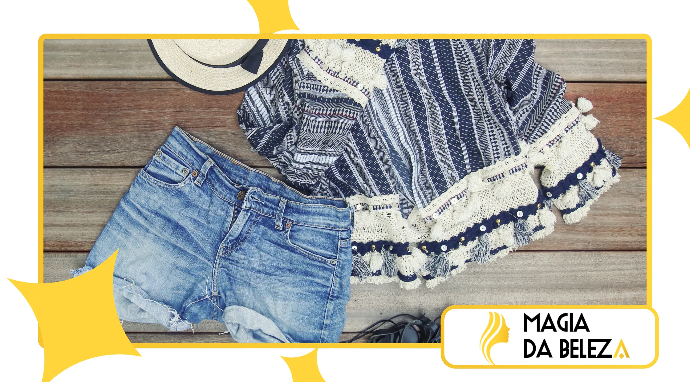 Tendência de moda boho tops