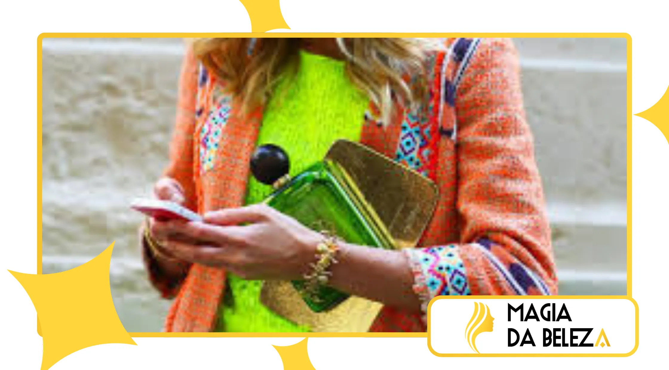 moda com neon accents sem exagerar no visual